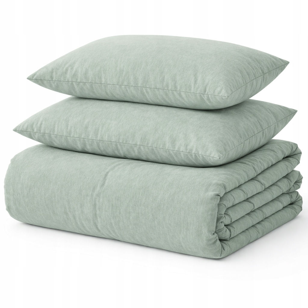 Pościel bawełniana 160x200 naturalna bawełna bez wzoru gładka szałwiowa