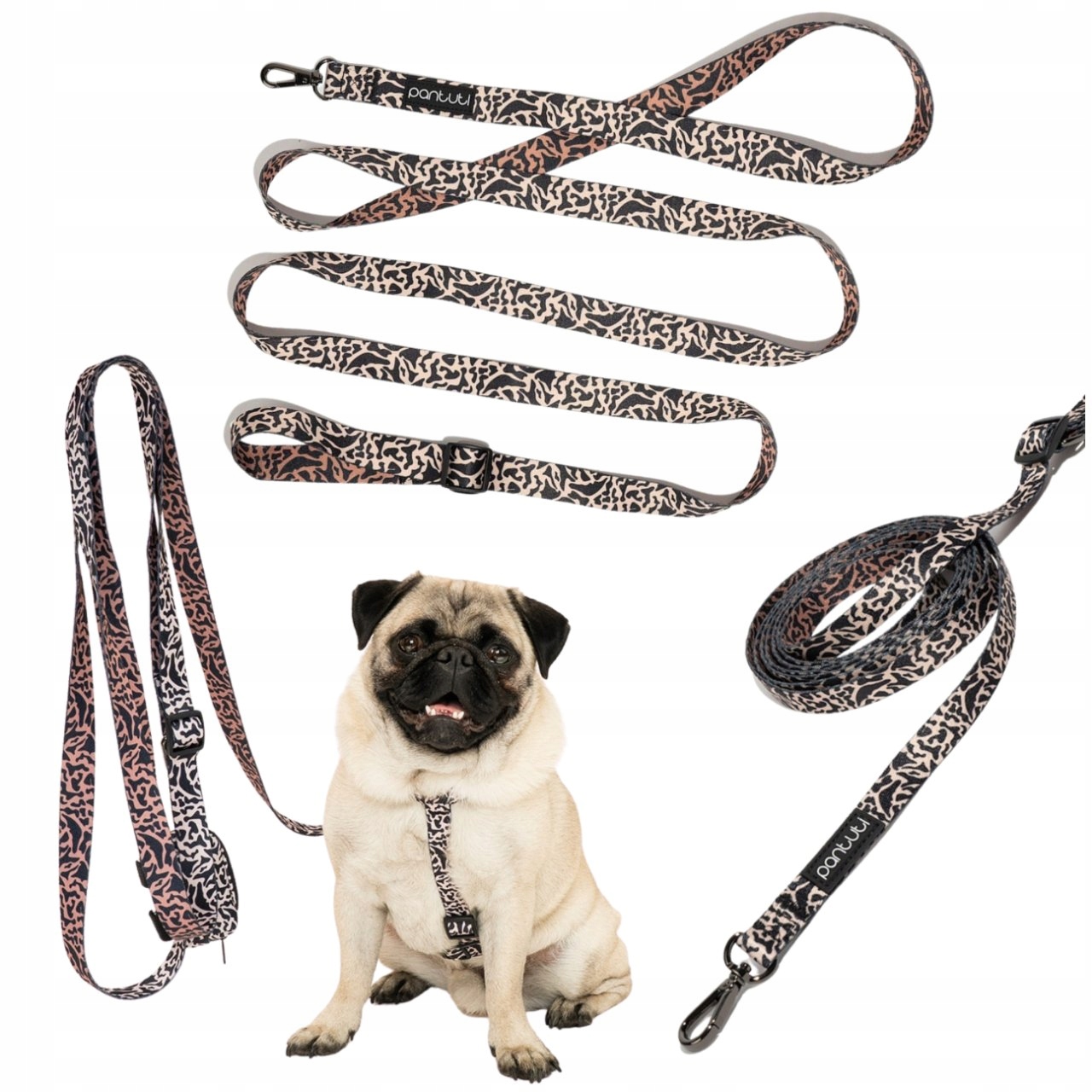 Vodítko Pro Psy Nastavitelné Vodítko Pro Psy S Oboustranným Použitím 3M Safari Spotted M