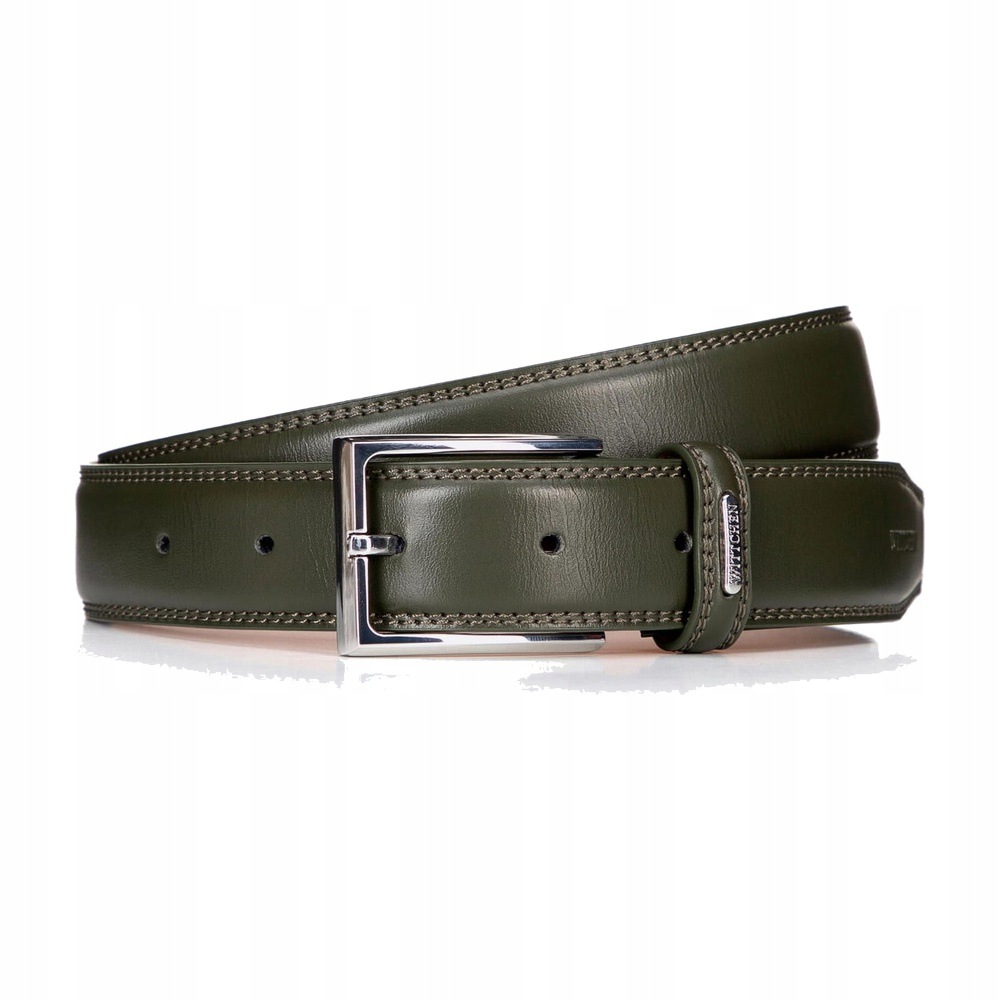 Zelený kožený pásek pro muže Wittchen 100-8M-906-Z 120 elegantní