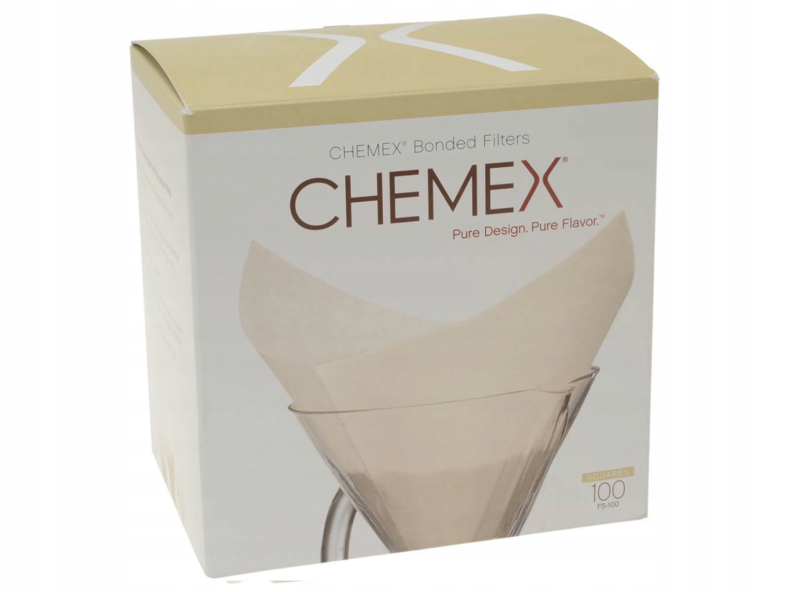 Papírové filtry čtvercové FS-100 Chemex