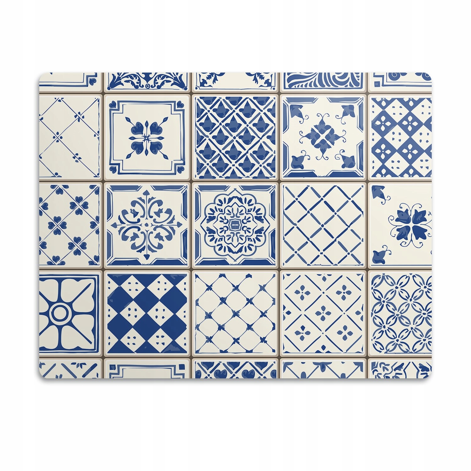 Podložka pod misku pro psa Modré dlaždice 60x40 cm