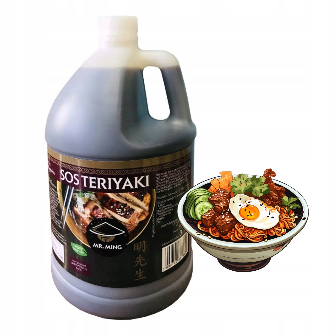 Omáčka Teriyaki Thajská 3,78 l Velké balení Mr.Ming HoReCa Kvalita