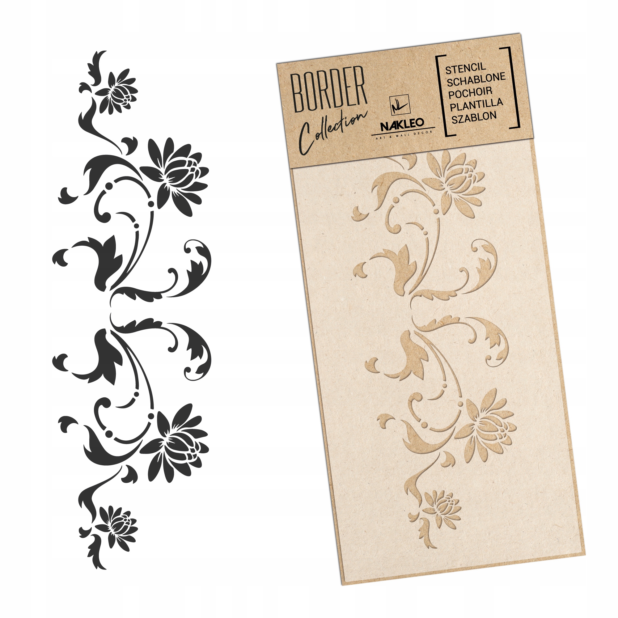 

Szablon Malarski 21x45 Bordiura Esy Floresy