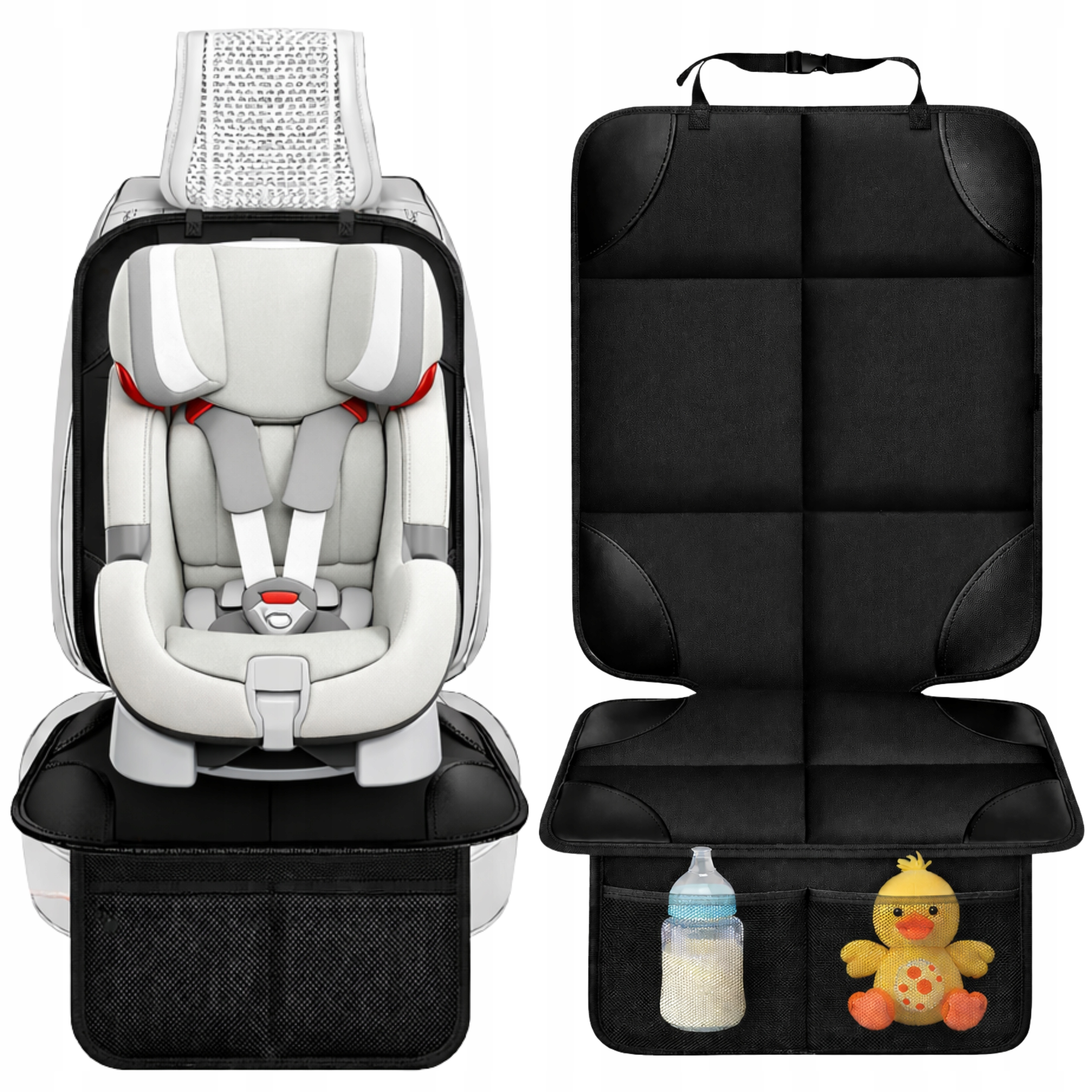 Mata Ochronna Pod Fotelik Dziecięcy Fotel Samochodowy Antypoślizgowa Isofix