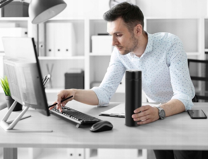 Smart kubek termiczny Termos Butelka Bidon 500ml Maksymalne utrzymanie ciepła do 24 h