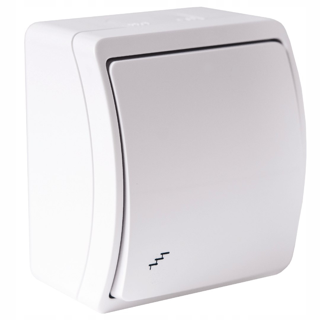 Schodišťový spínač Aquatic IP44 bílý, 10 ks