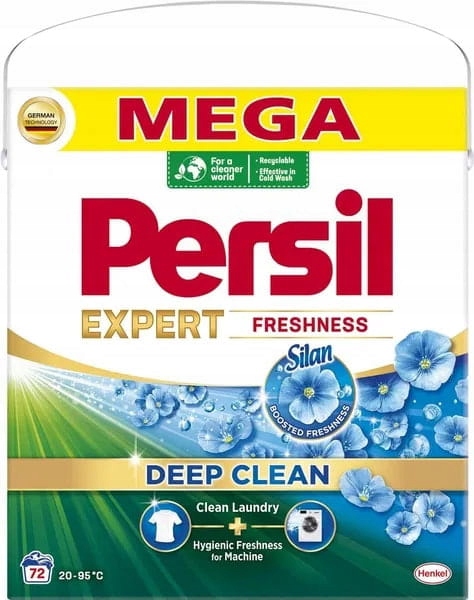 Levně Prášek na praní Persil Expert Freshness By Silan Box 3,96 kg 72 praní
