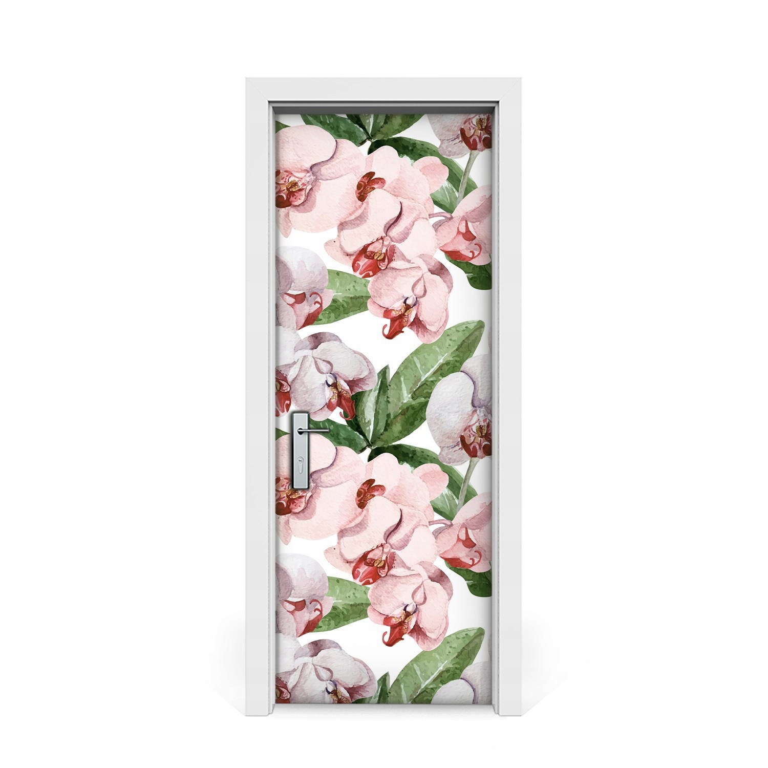 

Naklejki na drzwi Kwitnące kwiaty orchidei 75x205