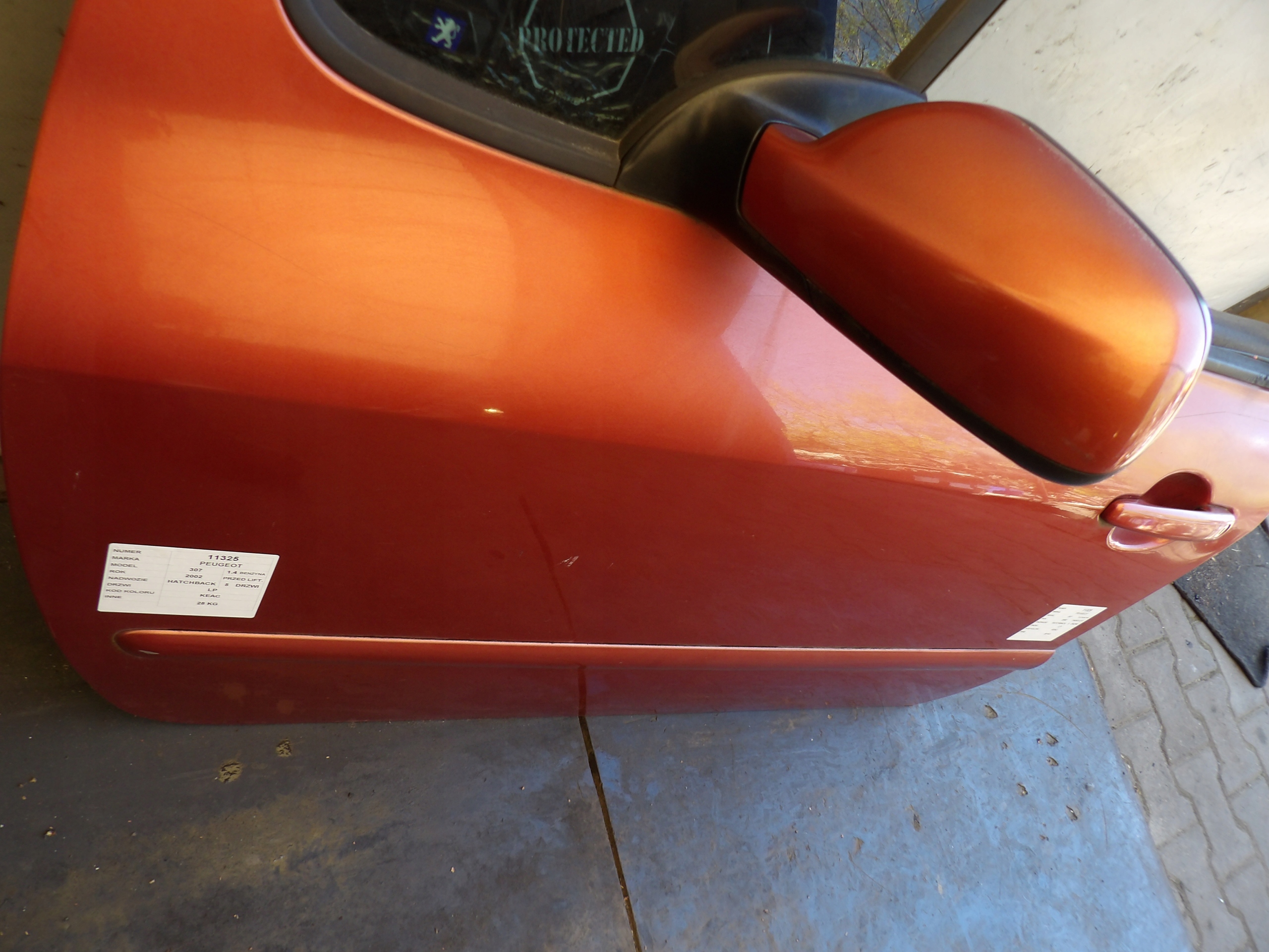 Peugeot 307 door front left lak. KEAC HB 5D