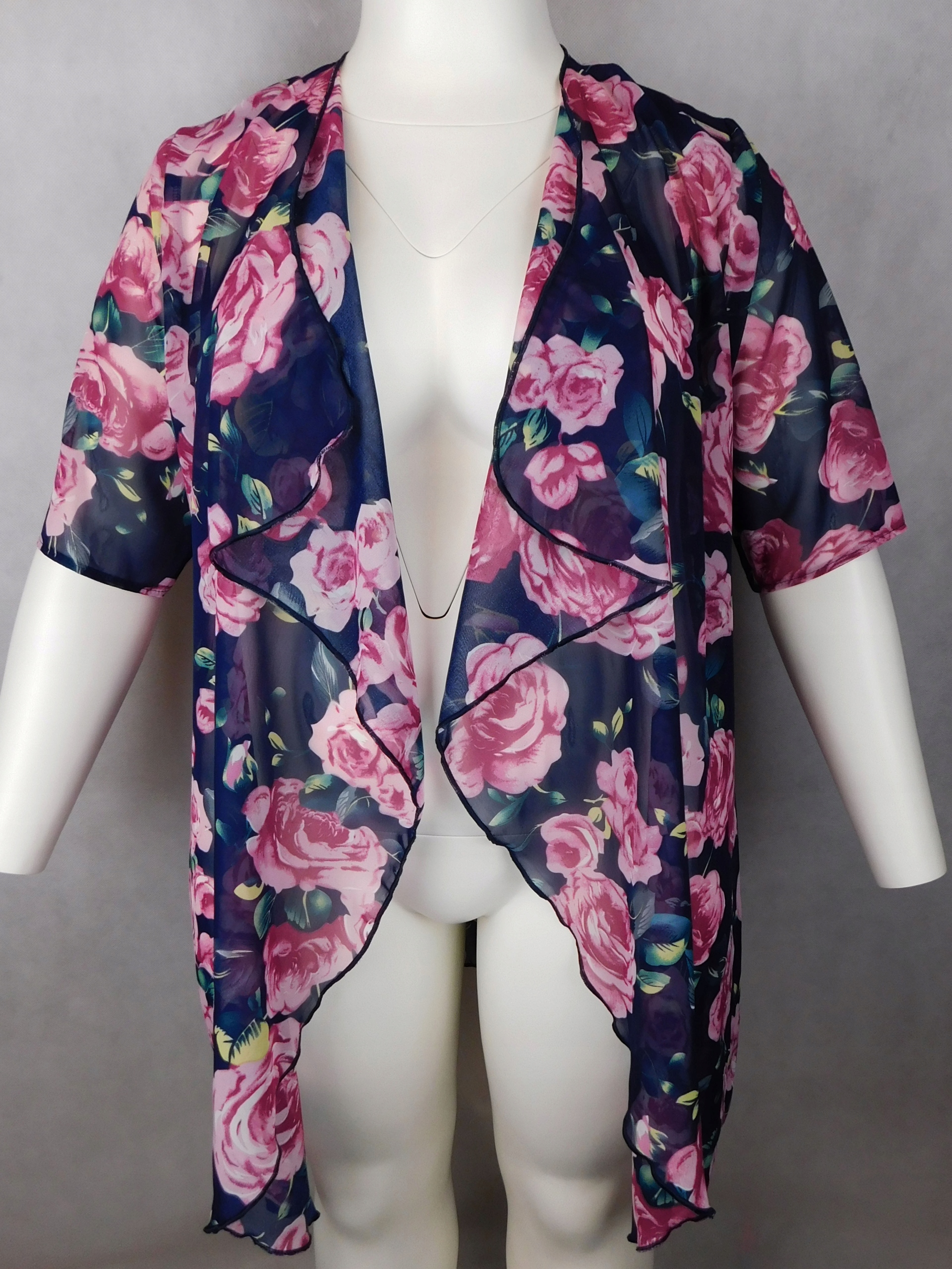 Sukienka elegancka wizytowa z narzutką 2XL - 48/50 Fason prosta