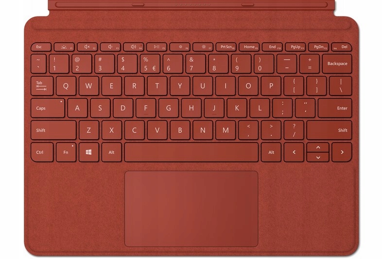 Klávesnice Microsoft Surface Go Signature Type Cover Poppy Red Alcantara