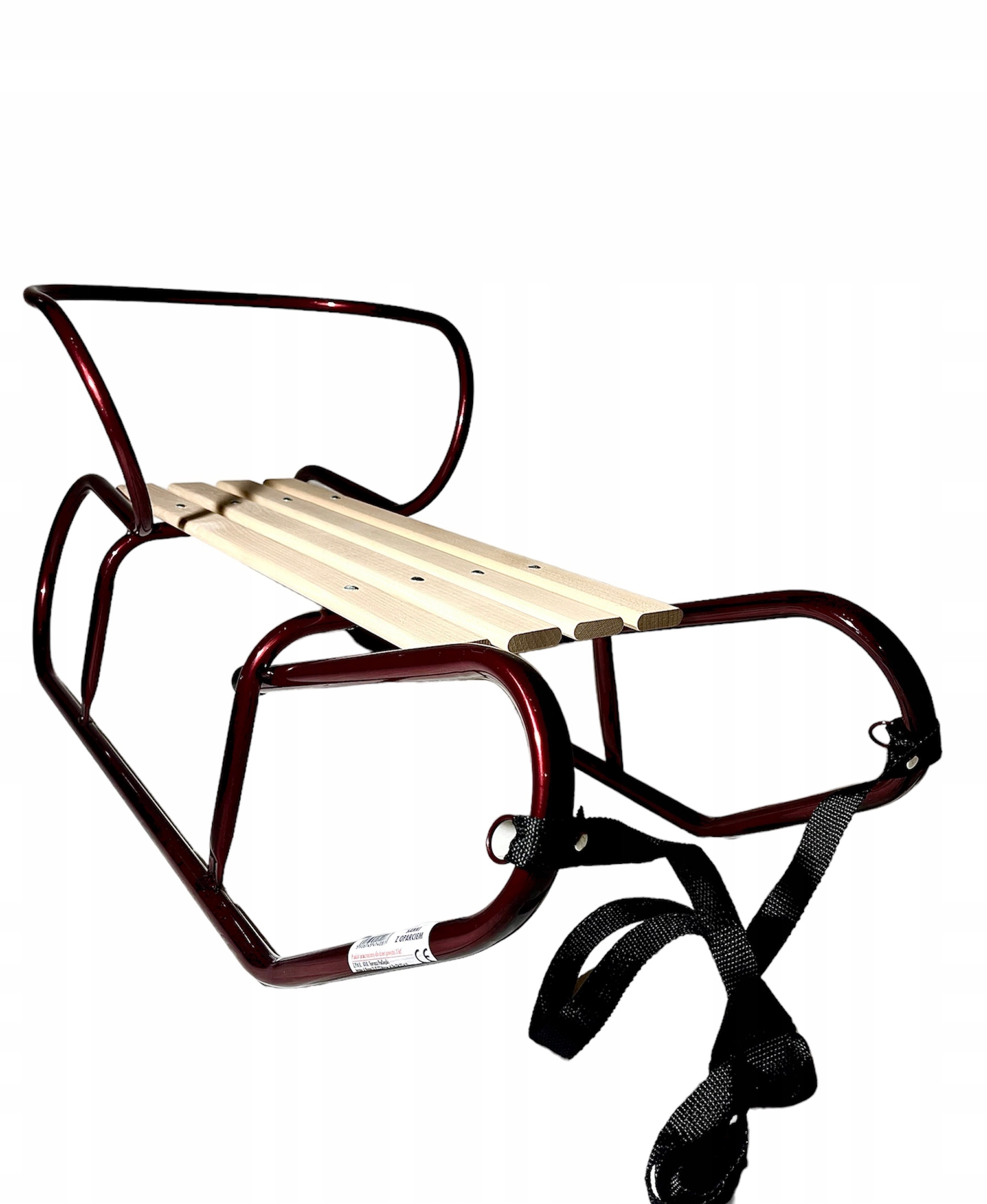 Polskie Mocne Sanki Z Oparciem Drewniane Metalowe