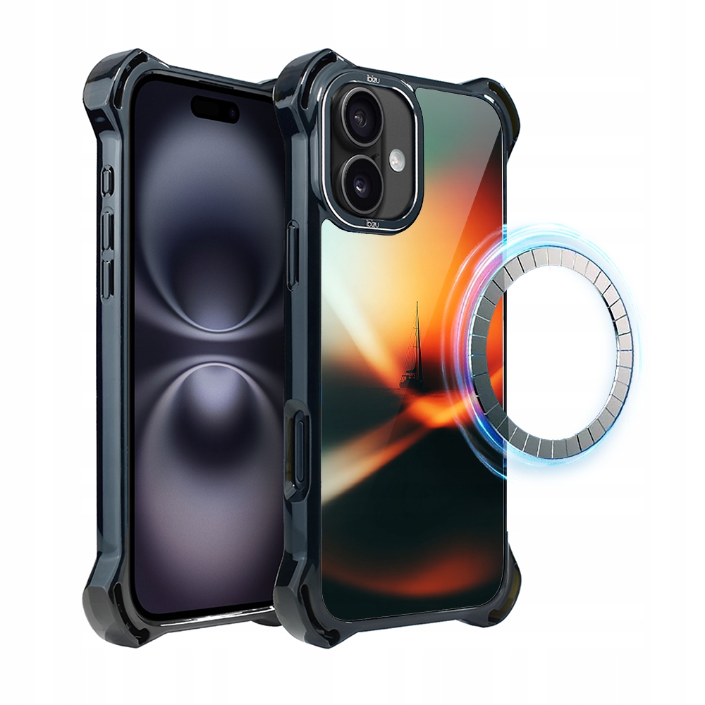 Pouzdro Ibizu DropGuard Ultra pro iPhone 16 s MagSafe, zlatá hodinka