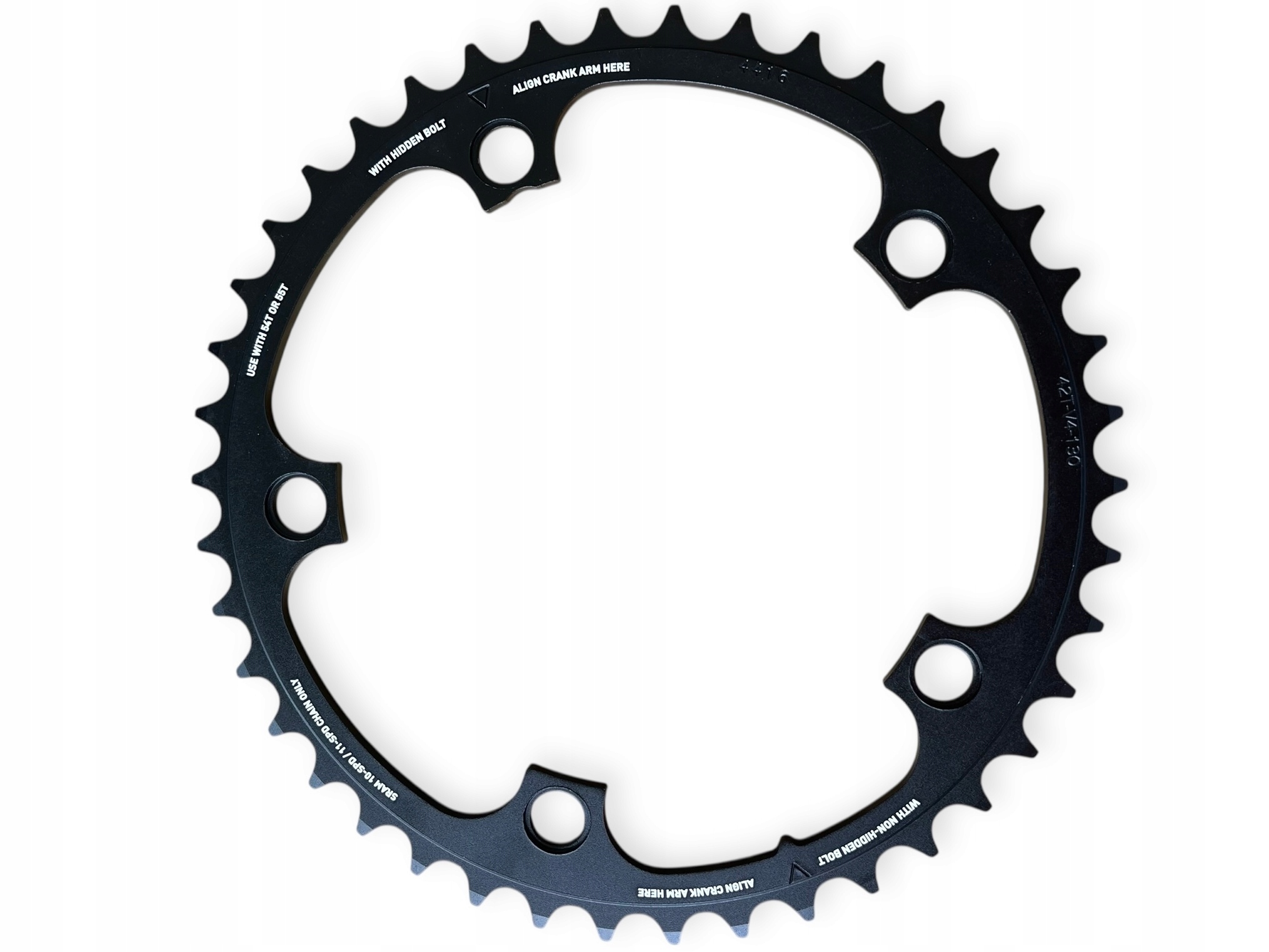 Blat korby zębatka Sram Cring Road 42T V4 130 AL3 Blk