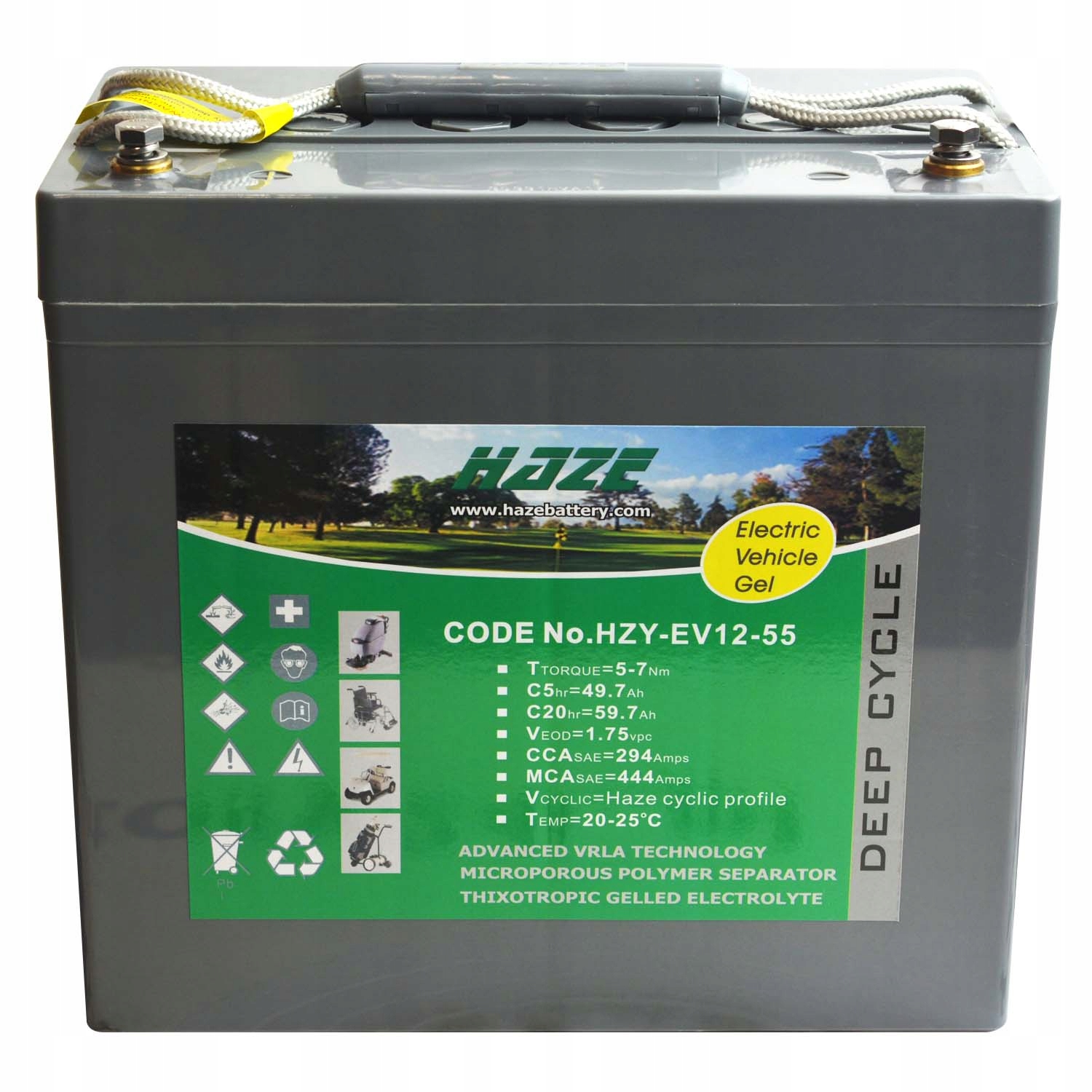 Haze Hzy EV12-55 12V 60Ah Gel Ev 55 żelowy