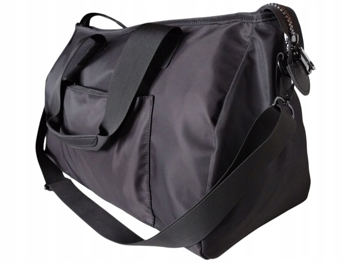 Torba Sportowa Czarna Na Siłownię I Fitness Uniseks Duża 28x48x24 cm