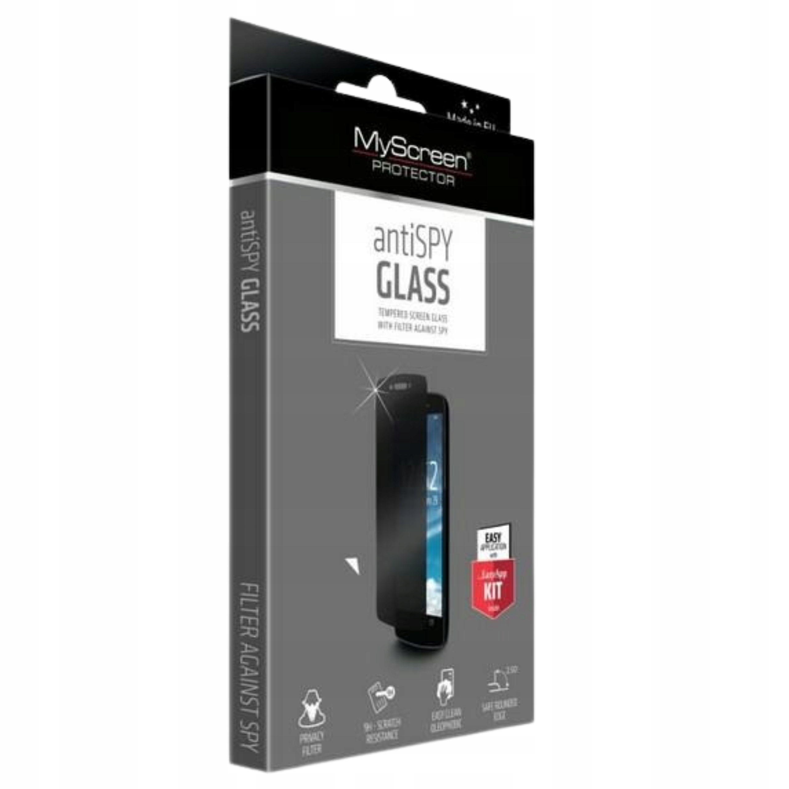 Myscreen Protector Szkło Hartowane Anti-spy Do Iphone Xs X Z Ochroną Ekranu