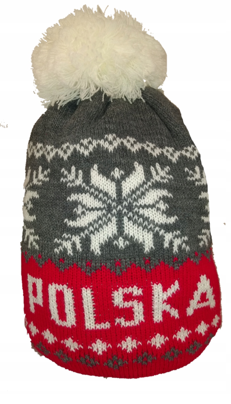 

Czapka Ciepła Akryl Zimowa Polska Patriotyczna