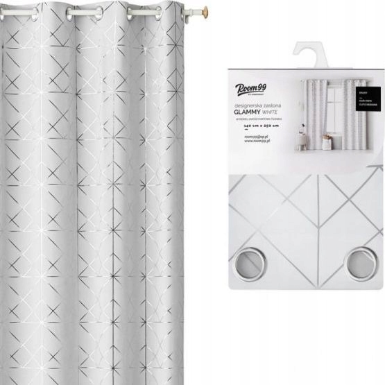 

Zasłona Glammy White 140x250