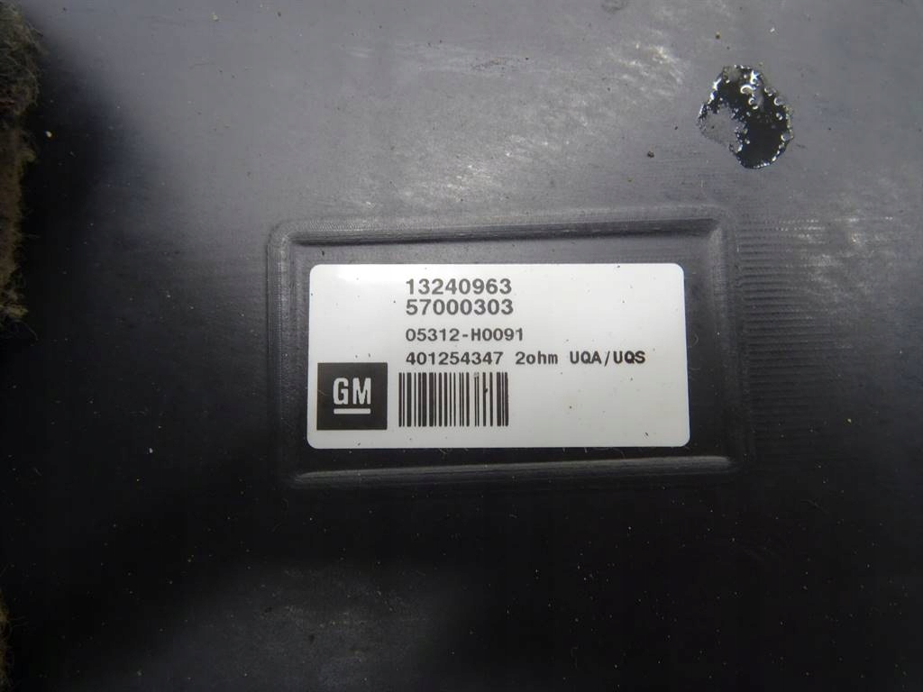 SUBWOOFER Opel Insignia OPC COSMO 13240963 Part number 13240963
