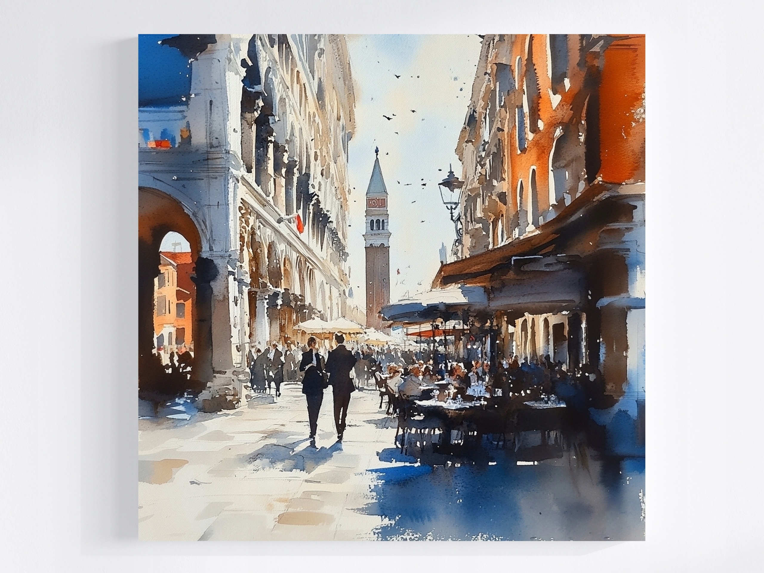 Obraz Na Plátně Canvas Krajina Město Itálie Benátky Ulice Kavárna 60x60