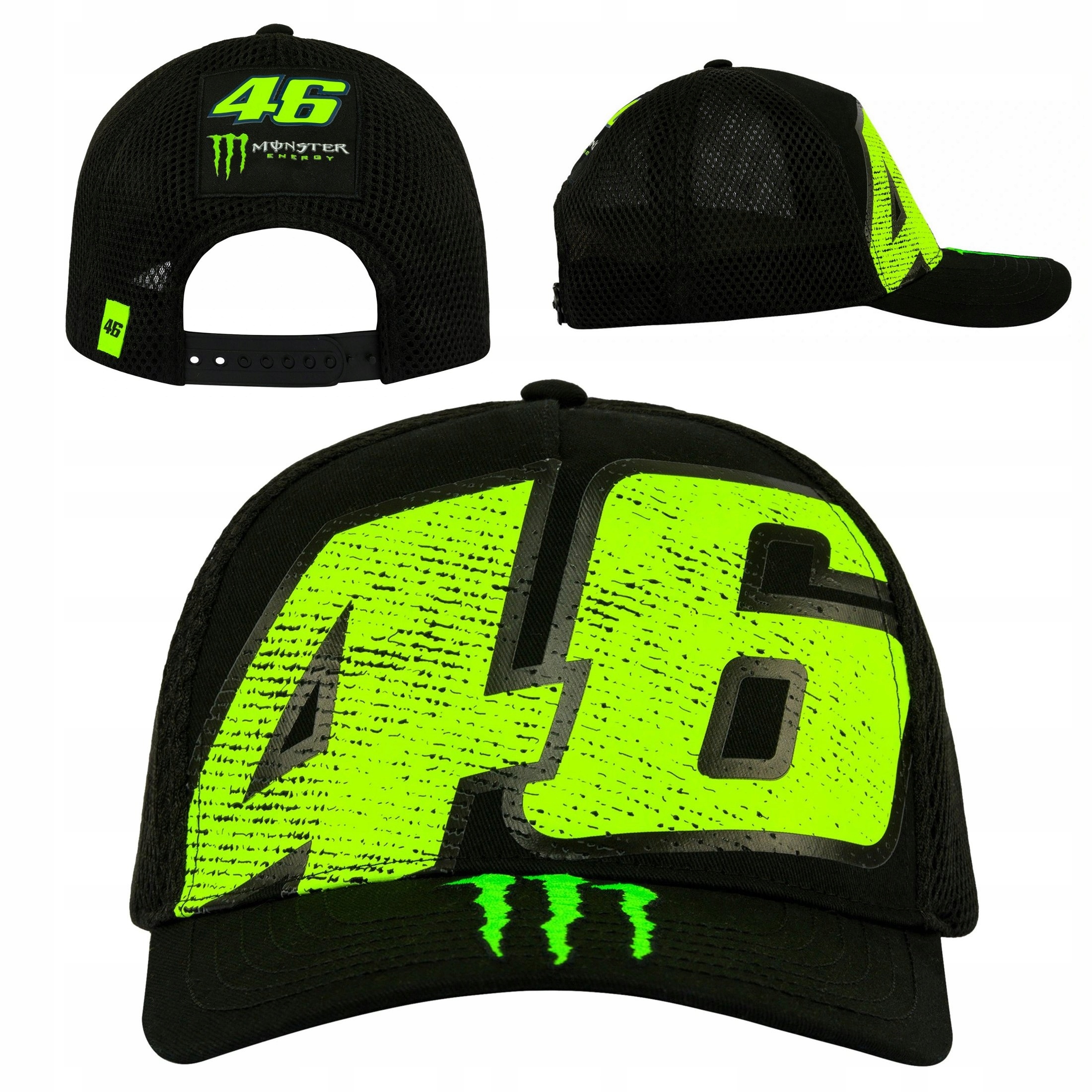 Motocyklová čiapka s šiltom VR46 Valentino Rossi Monster Trucker