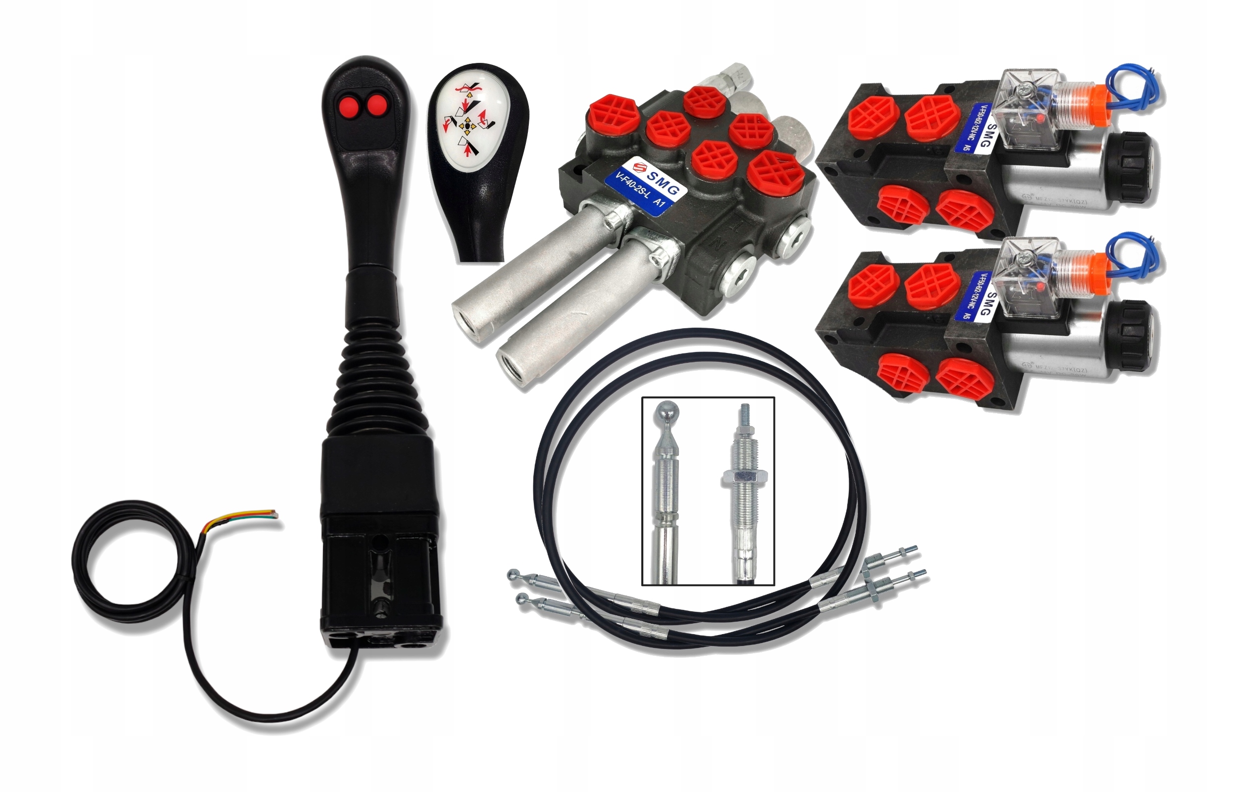 Sada 4 Sekčních Rozdělovačů Joystickového Lanka