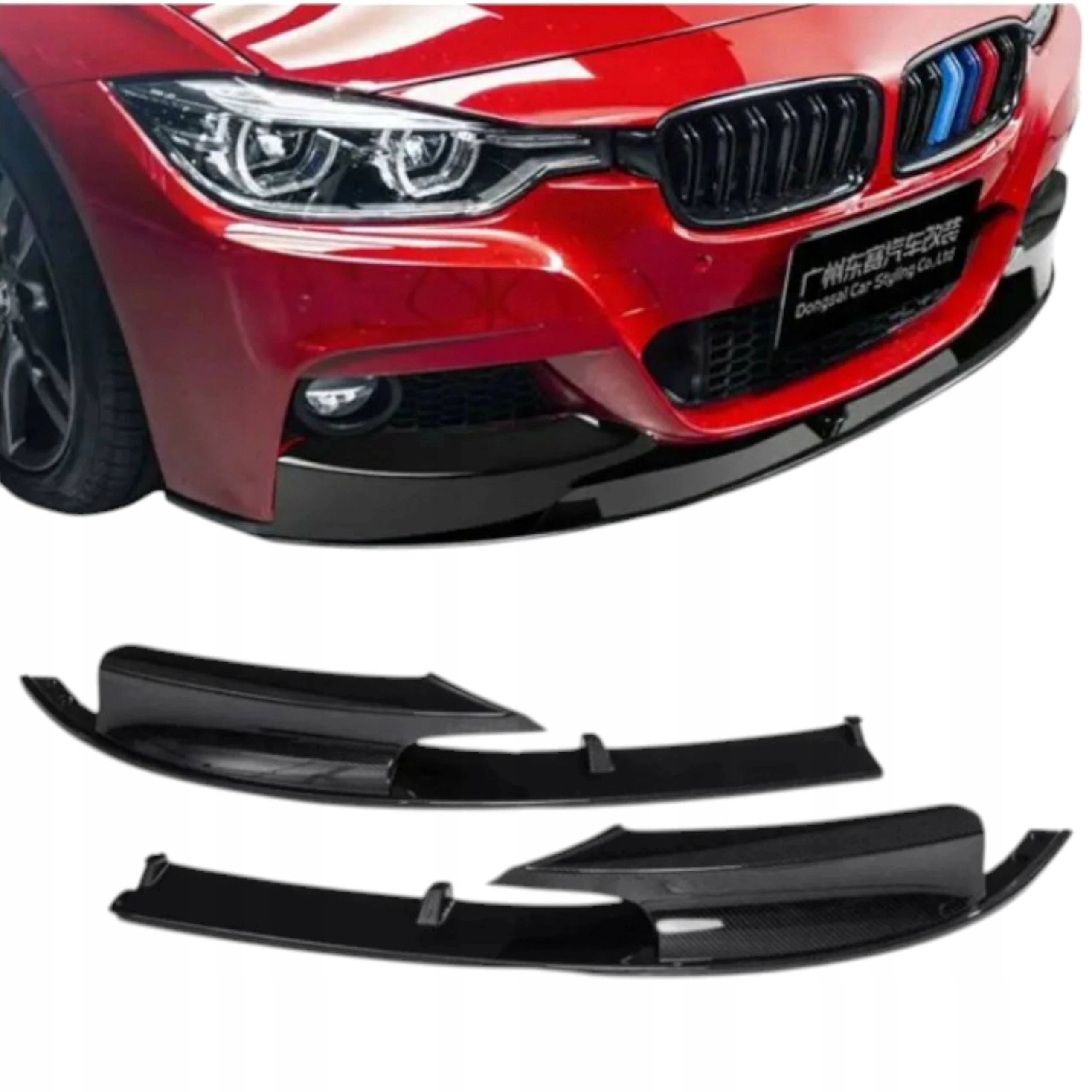 Bmw F30 F31 Krytka předního nárazníku Splitter Spoiler Spojler M Paket