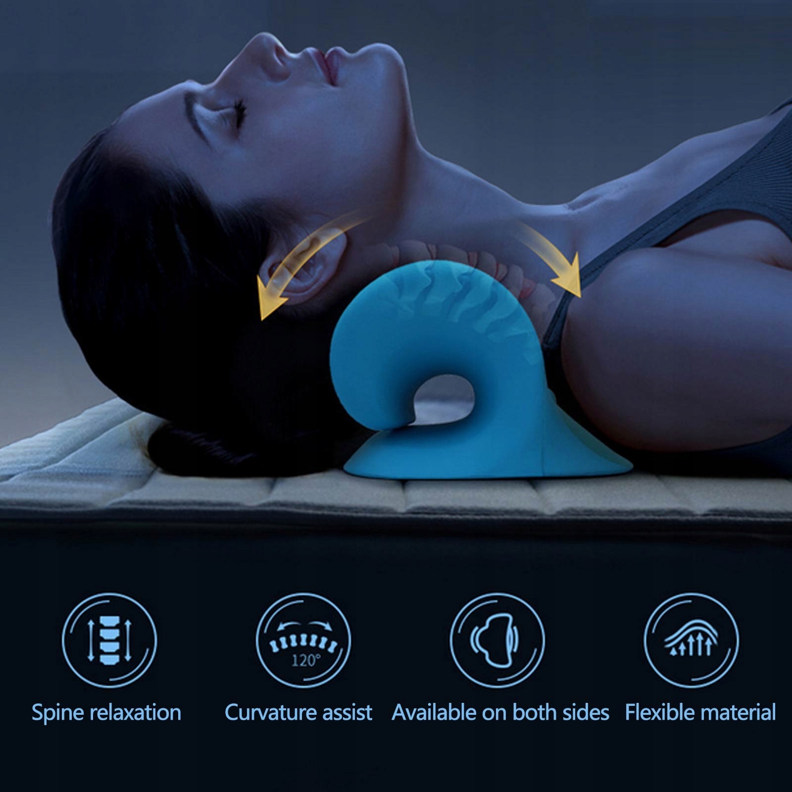 PODUSZKA UŚMIERZAJĄCA BÓL SZYI ROZCIĄGACZ KARKU WYSYŁKA Z POLSKI / FAKTURA Marka inna