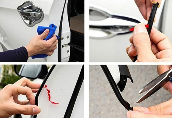 PROFIL OSŁONA KRAWĘDZI DRZWI SAMOCHODU ODBOJNIK USZCZELKA RANTU AUTA 5M Producent części Inny