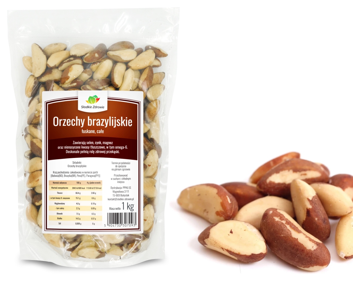 Levně Brazilské Ořechy Celé Selen 1000 g 1 kg