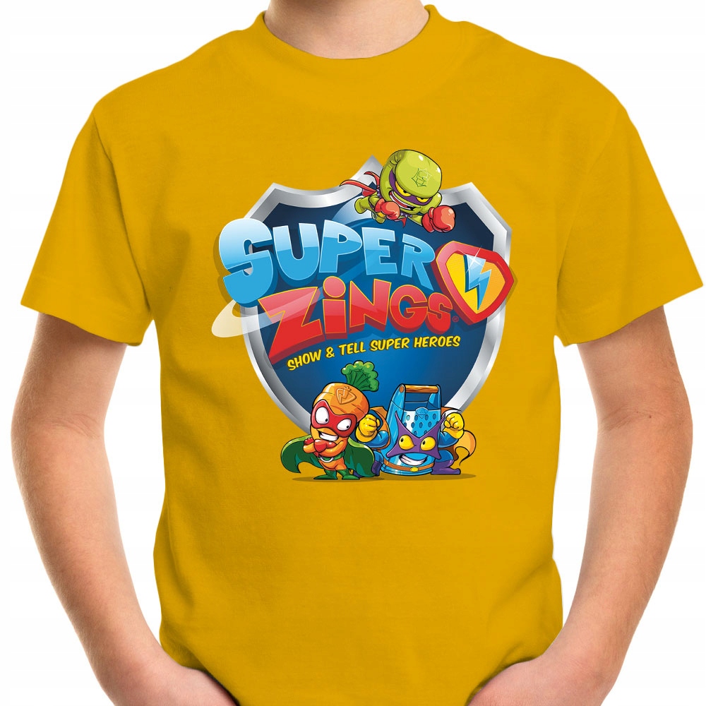T-SHIRT KOSZULKA DLA DZIECKA SUPER ZINGS 128 SUPER JAKOŚĆ