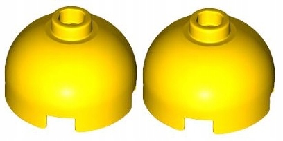 

Lego Kopuła 2x2 Żółty (553c/30367/4216656) x2