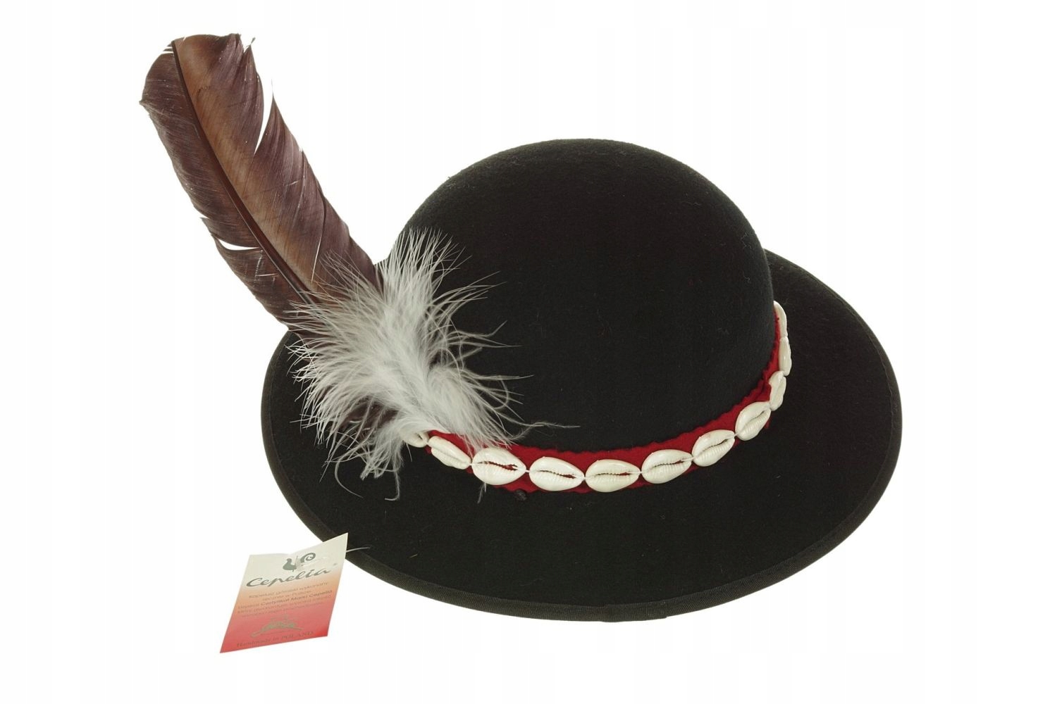 Kapelusz góralski z piórkiem do stroju góralskiego góral Polski Cepelia 56