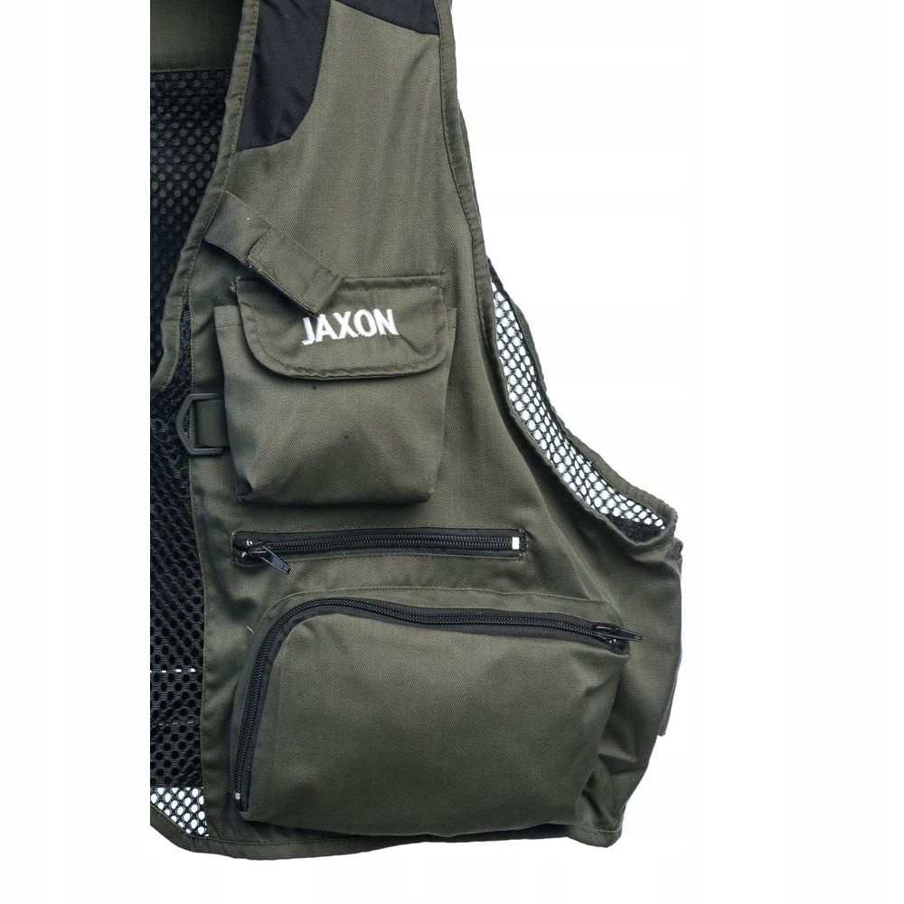 Kamizelka wędkarska Jaxon UJ-FRA XXL zielona Rozmiar XXL