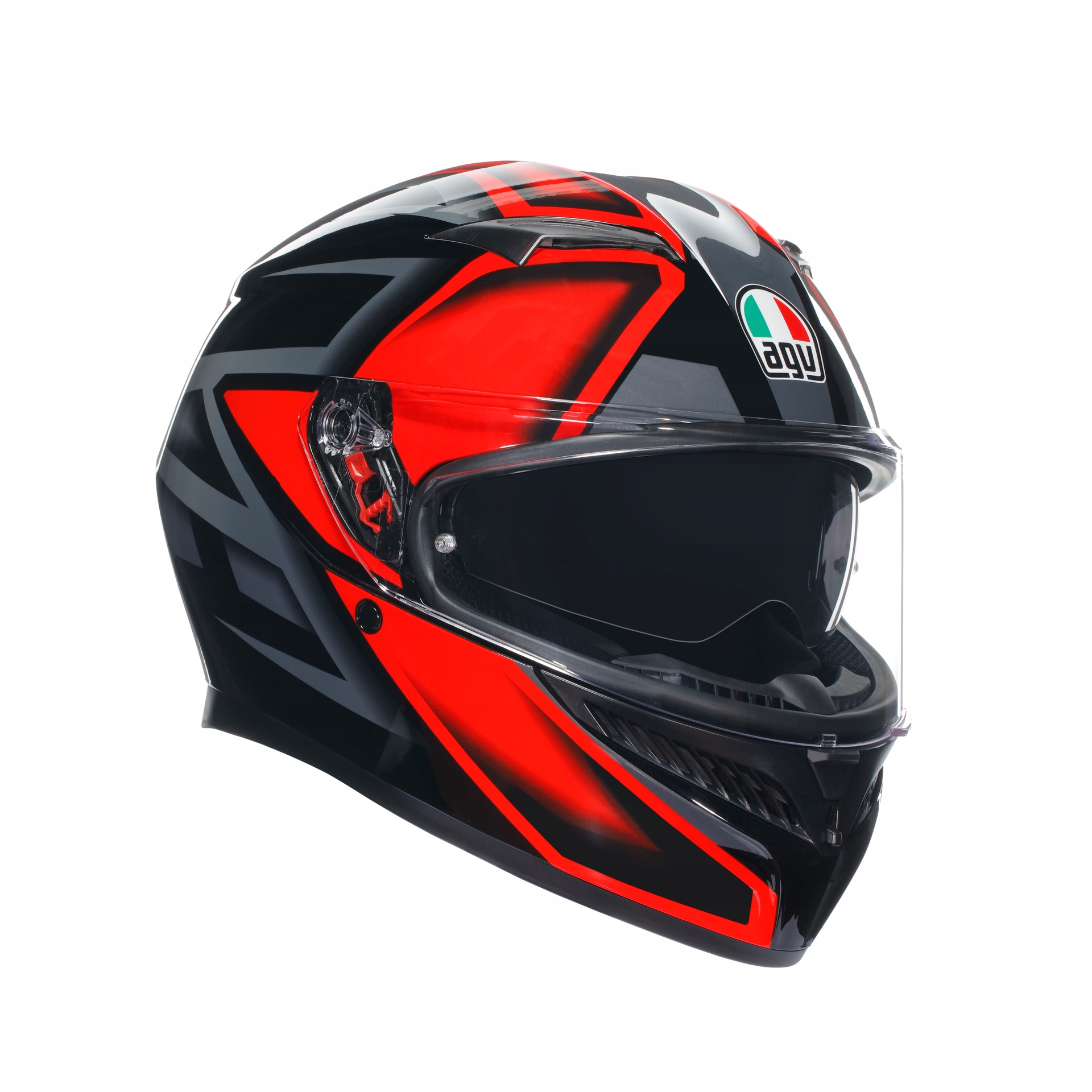 Motocyklová prilba Agv K3 Compound čierna/červená Xs