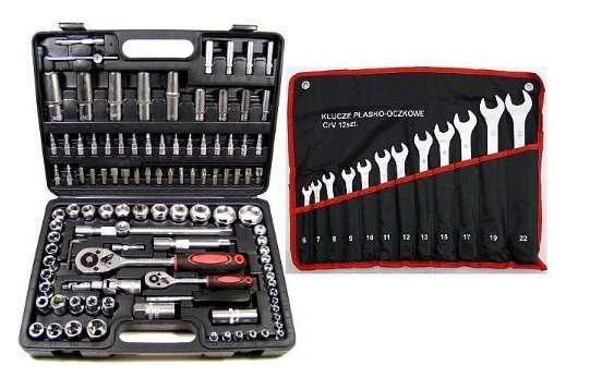 ZESTAW 109el KLUCZY + GRATIS KLUCZE PŁASKIE 6-22mm ***OKAZJA***