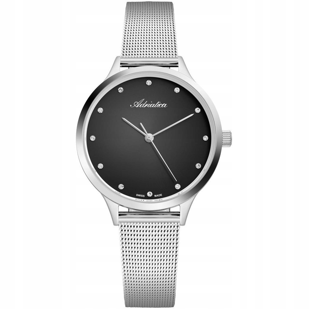 Elegantní dámské hodinky Adriatica s krystaly na ciferníku A3572.5144Q
