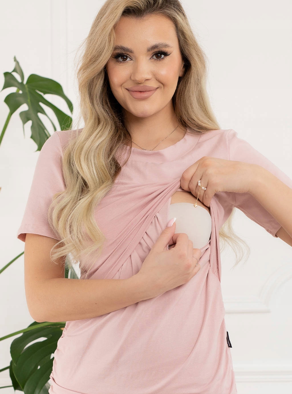 FORMOMMY BLUZKA CIĄŻOWA DO KARMIENIA T-SHIRT S Rozmiar S