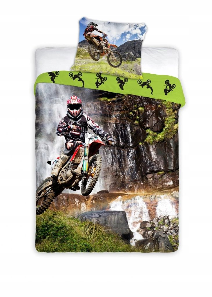 

Pościel 3D Motocykl Cross Motor Real Foto 140x200