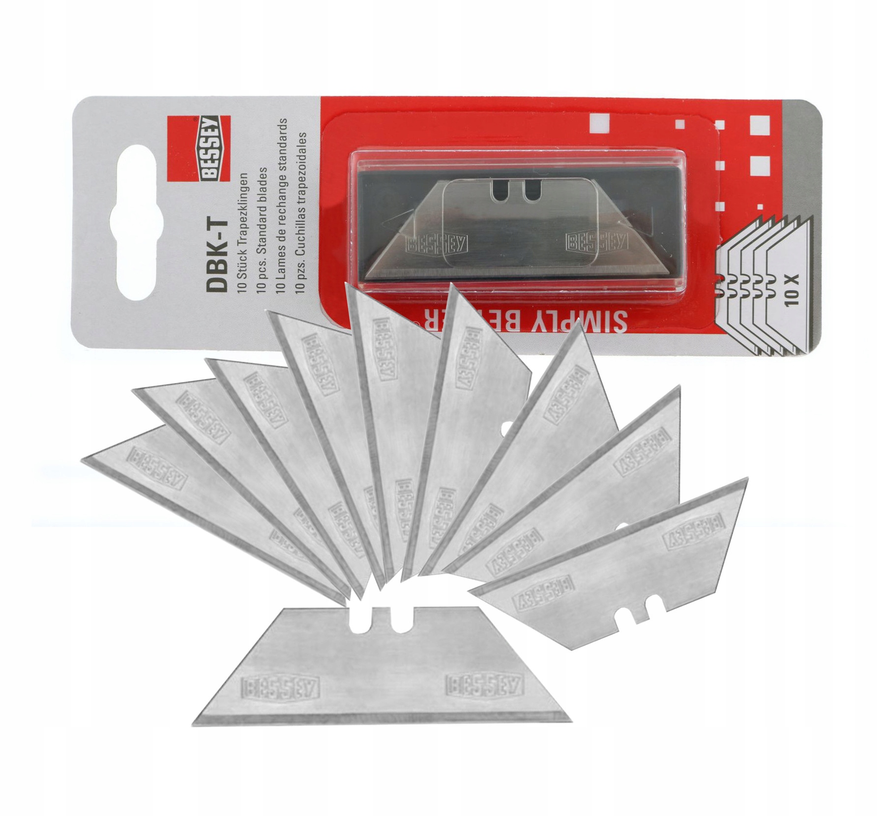 

Ostrza Zapasowe Trapezowe 60mm 10szt Bessey