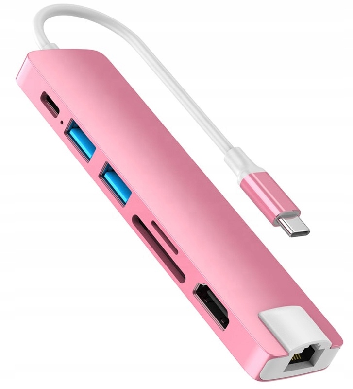 

Hub Usb-c Adapter Lan RJ45 Sd Usb 3.0 Pd Hdmi 4k