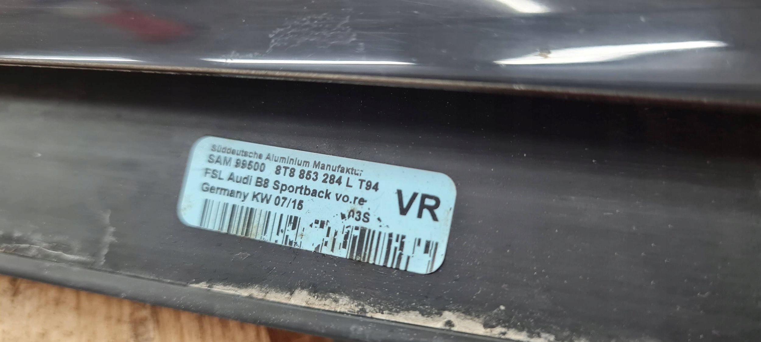 A5 8T LIFT moulding dust door right front SLINE SPORTBACK 8T8853284L