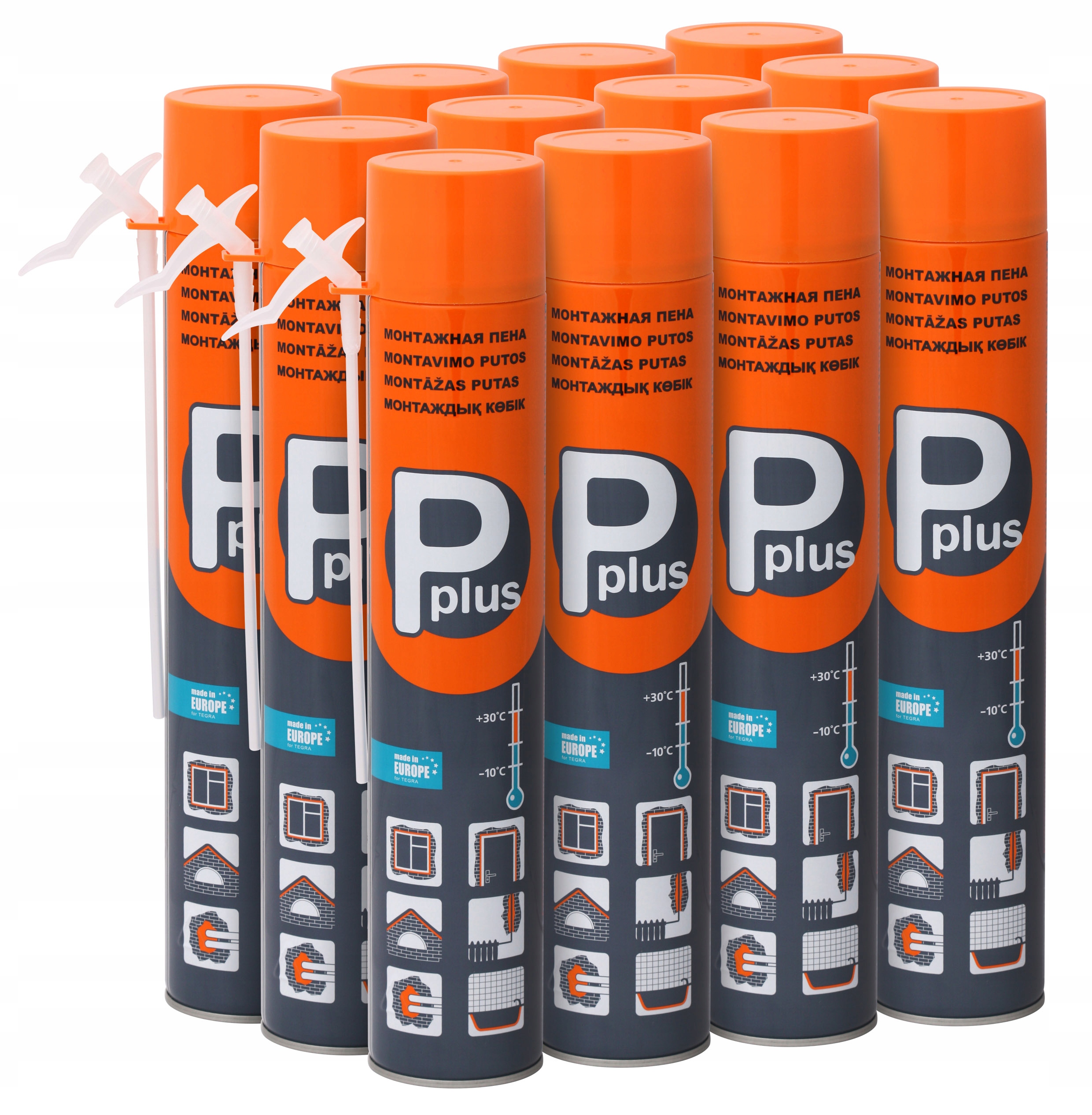 

Pianka montażowa całoroczna Pplus 750ml x 6 sztuk