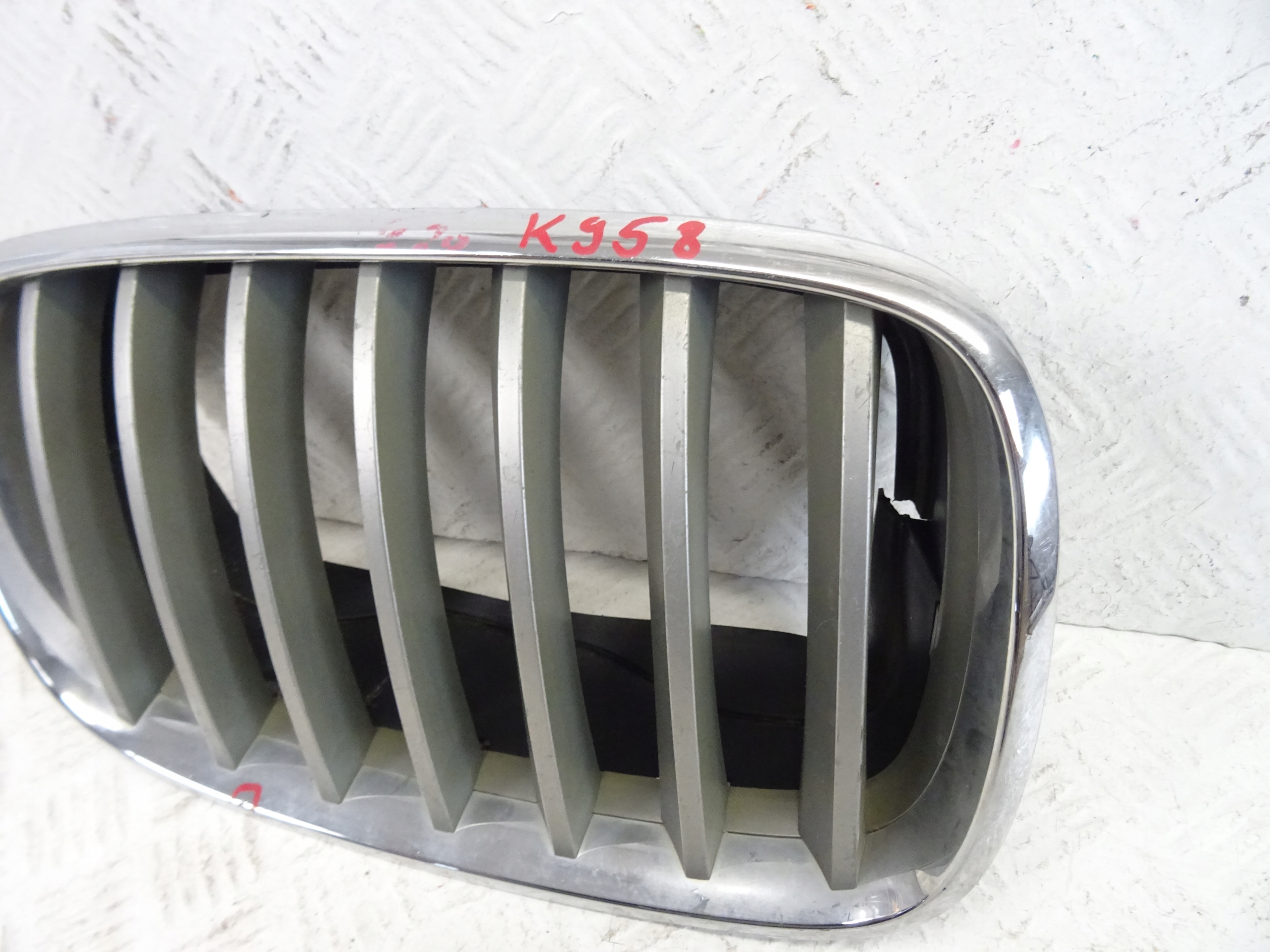 front PREKLADgrill front front kidney grille right BMW X5 X6 E70 E71 51137171396