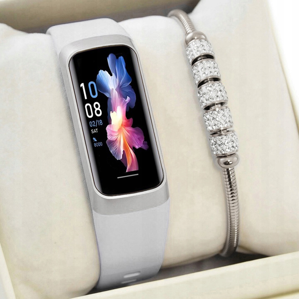 Dámský set hodinek Chytré Hodinky Rbn Amoled Smartband Fit