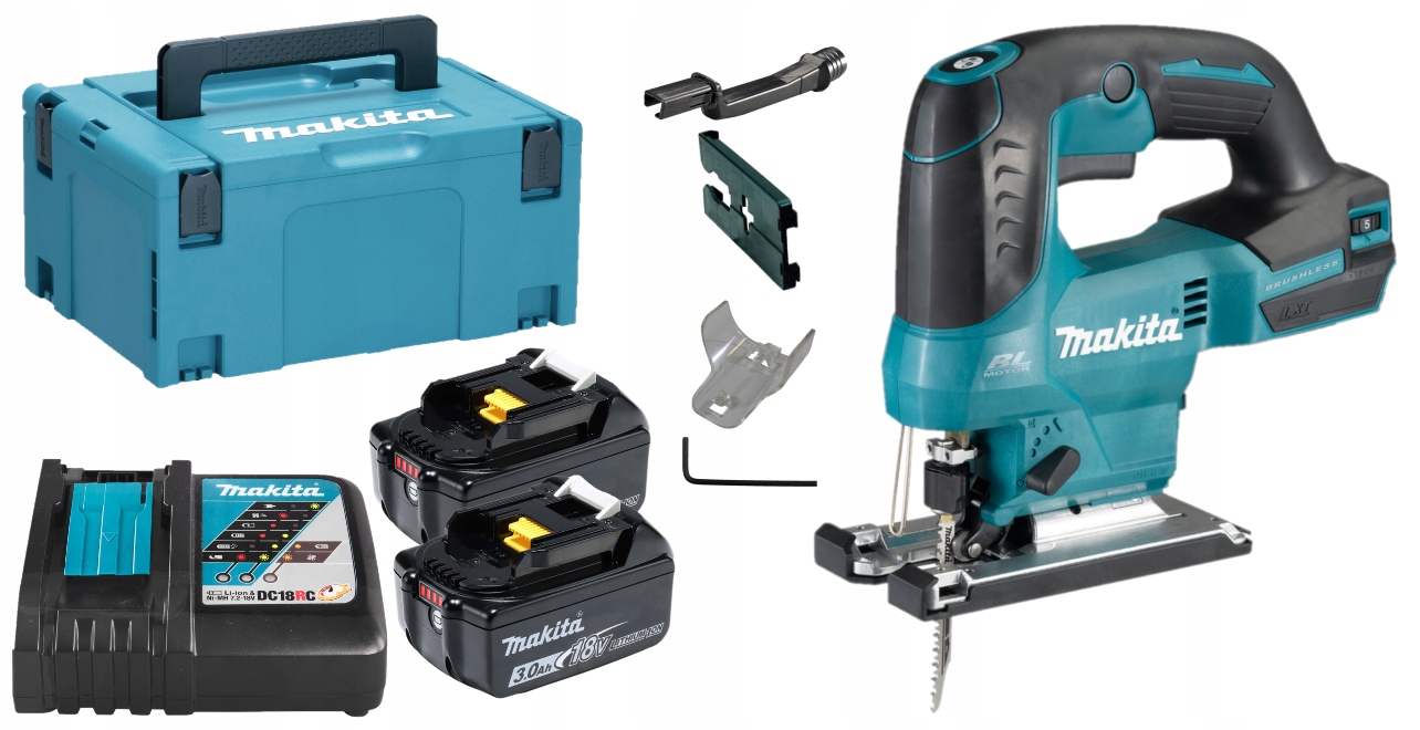 

Makita DJV184RFJ Wyrzynarka Akumulatorowa 2x3Ah