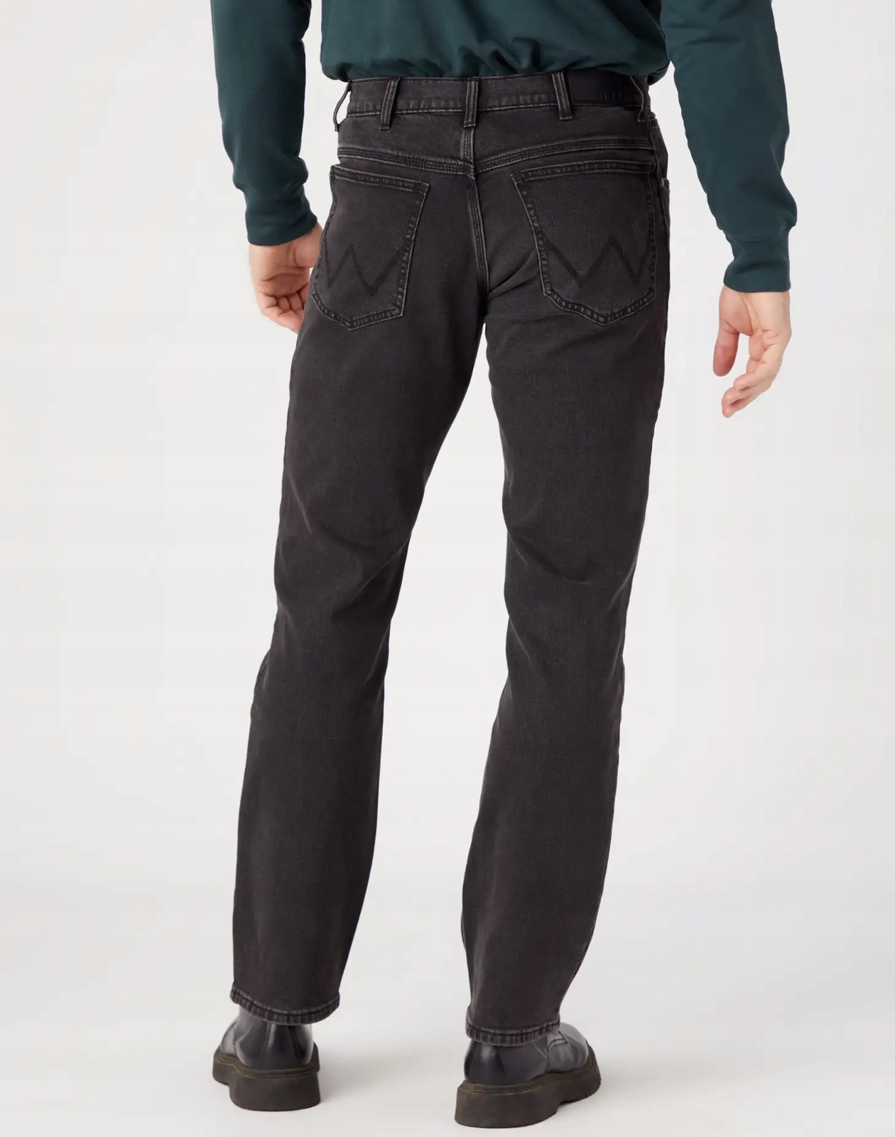 Pánské rovné džíny Wrangler Straight Authentic Grey W10TOB115 33/30