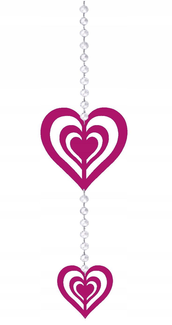 

Girlanda zawieszka Serce Ozdoba ażur dekor