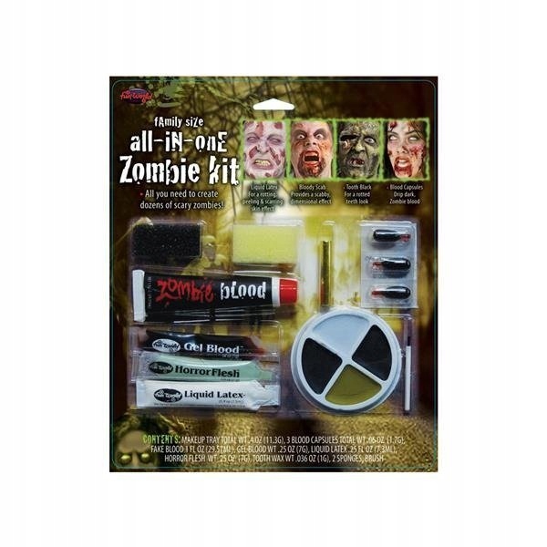 

Zestaw Make-up Duży Zombie Trup Halloween